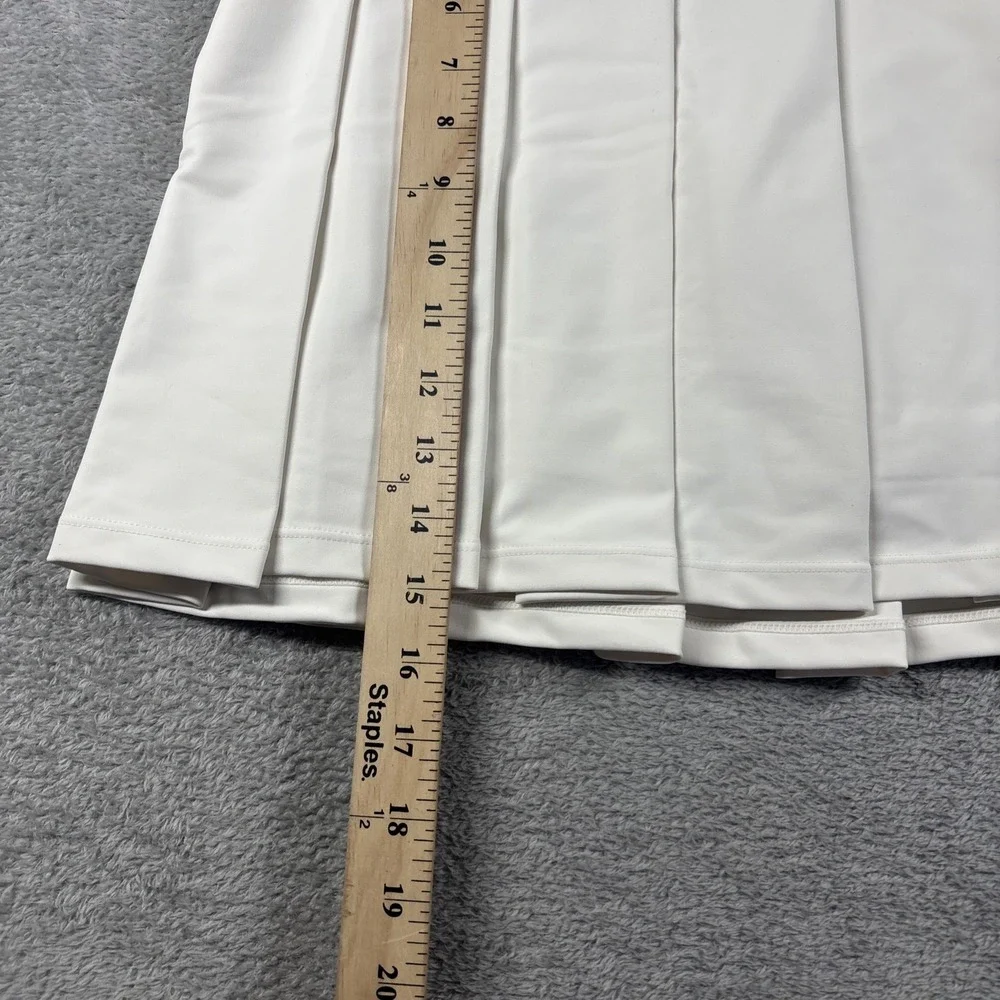 Aqua Athletic x Venus Williams Women's Pleated Tennis Skort White‎ Sz XS NWT